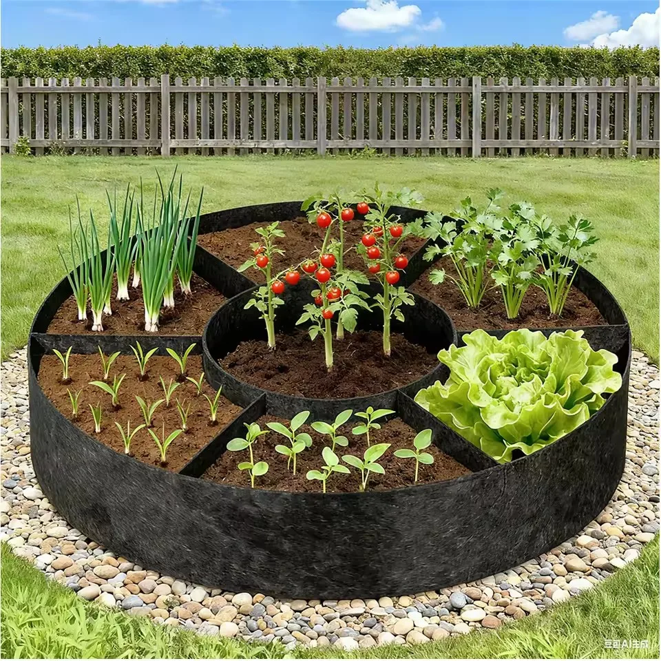 7 Grids Nonwoven Planting Grow Bag Pots Gardening Supplies Outdoor Garden Planters Vegetable Flower Pot Container Seeds Sack