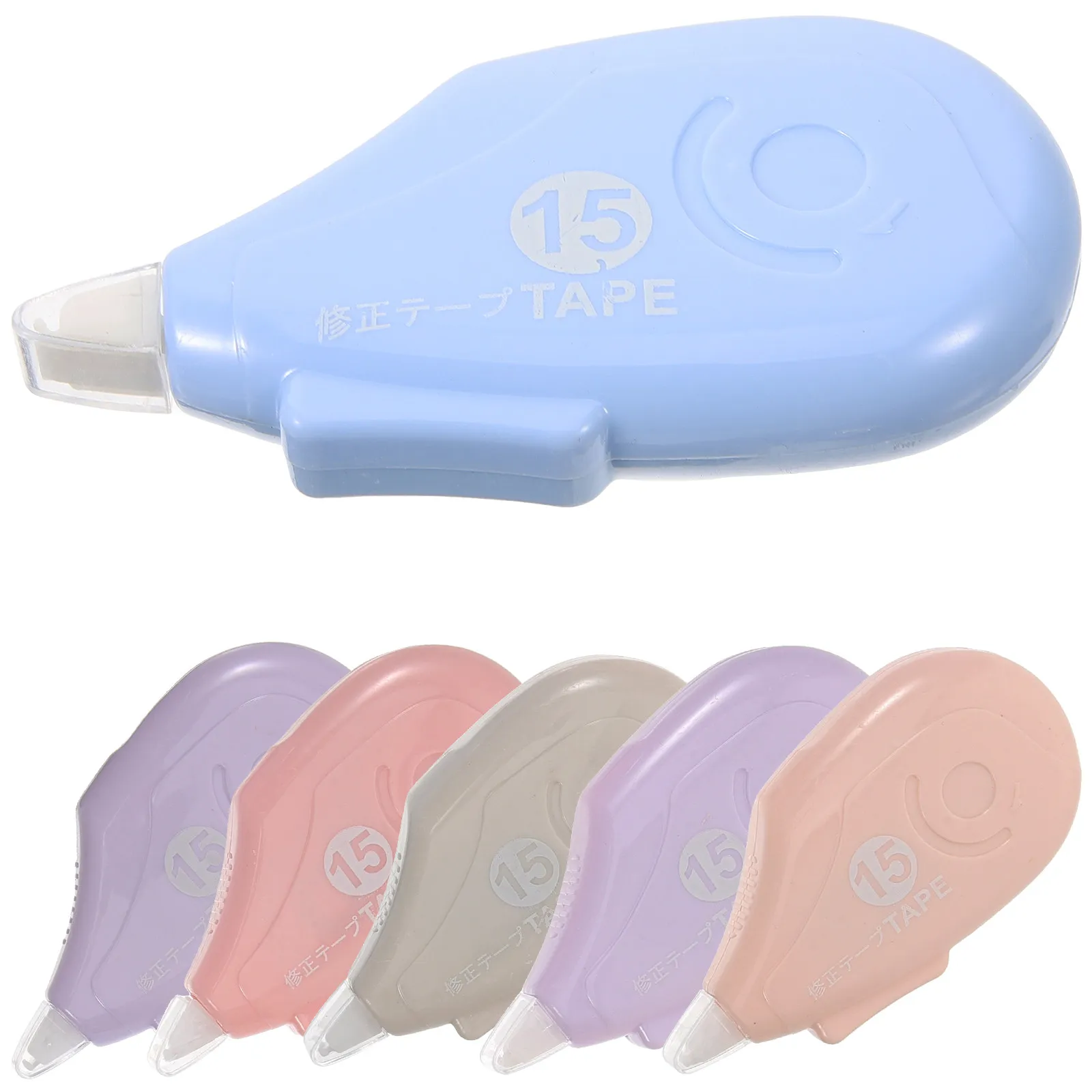 6Pcs Color Grip Correction Tape Applicator Set Opaque Matte -Free Ergonomic Design for Students Office School Crafts