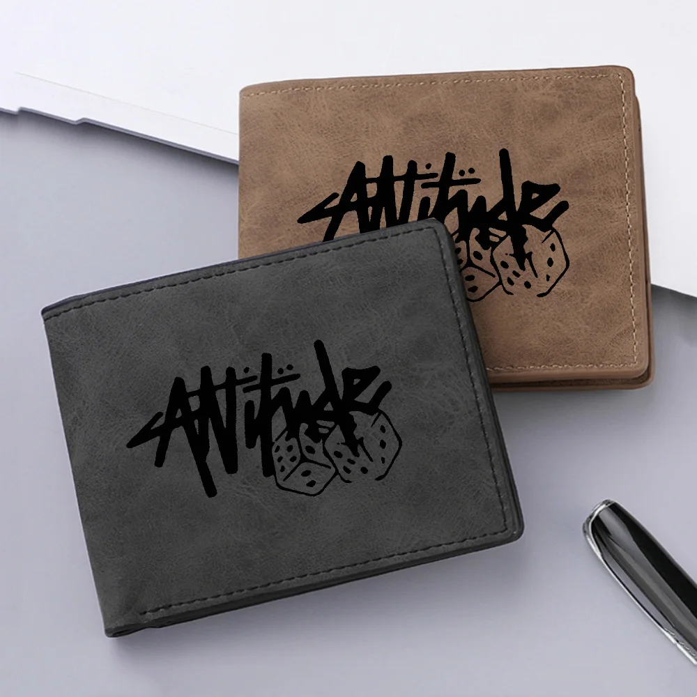 Men's Mini Short Wallet Multi-Card Slot Card Holder Fashion Casual Double Fold Wallet for Credit Cards And ID