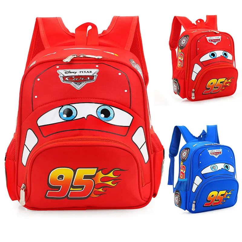 Disney car children's bag kindergarten boy safety backpack primary school students 3-6 years old