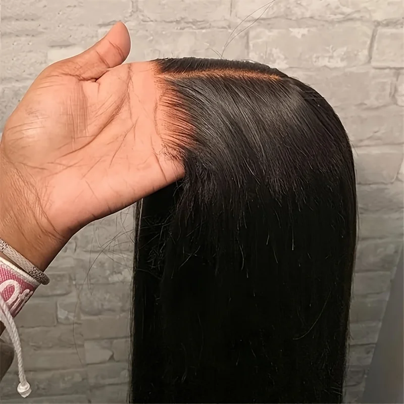 Straight 5x5 Glueless Lace Wigs Human Hair Wear and Go Pre Plucked HD Lace Wig 200% Density 4x4 Lace Frontal Wig Clearance Sale