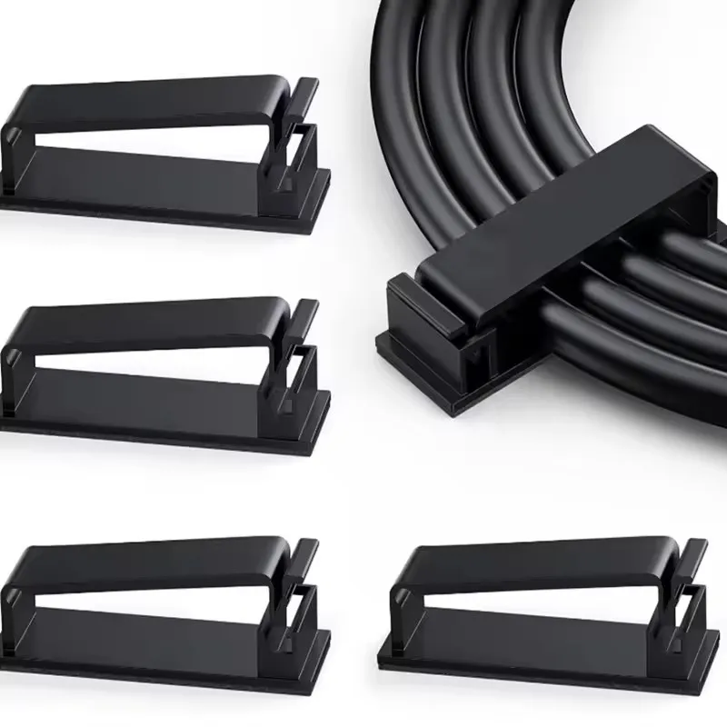 10pcs Self-adhesive Cable Organizer Cable Clamp Clips Holder Clamp Management Car USB Data Cable Decorative Cord Winder Manager