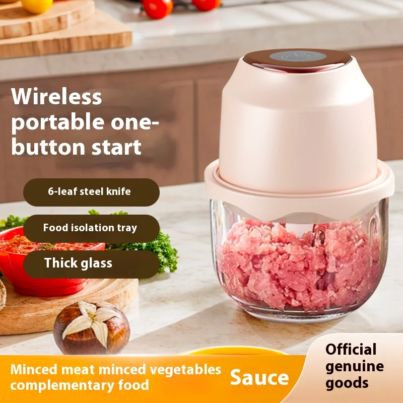 350ML Food Chopper Electric Meat Grinder Garlic Masher USB Multifunction Slicer Blender Kitchen Food Processor