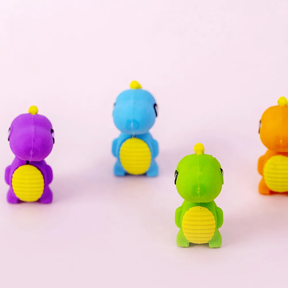 50Pcs Dinosaur Erasers Adorable 3D Cartoon Animal Erasers for Learning Tools Classroom Essentials