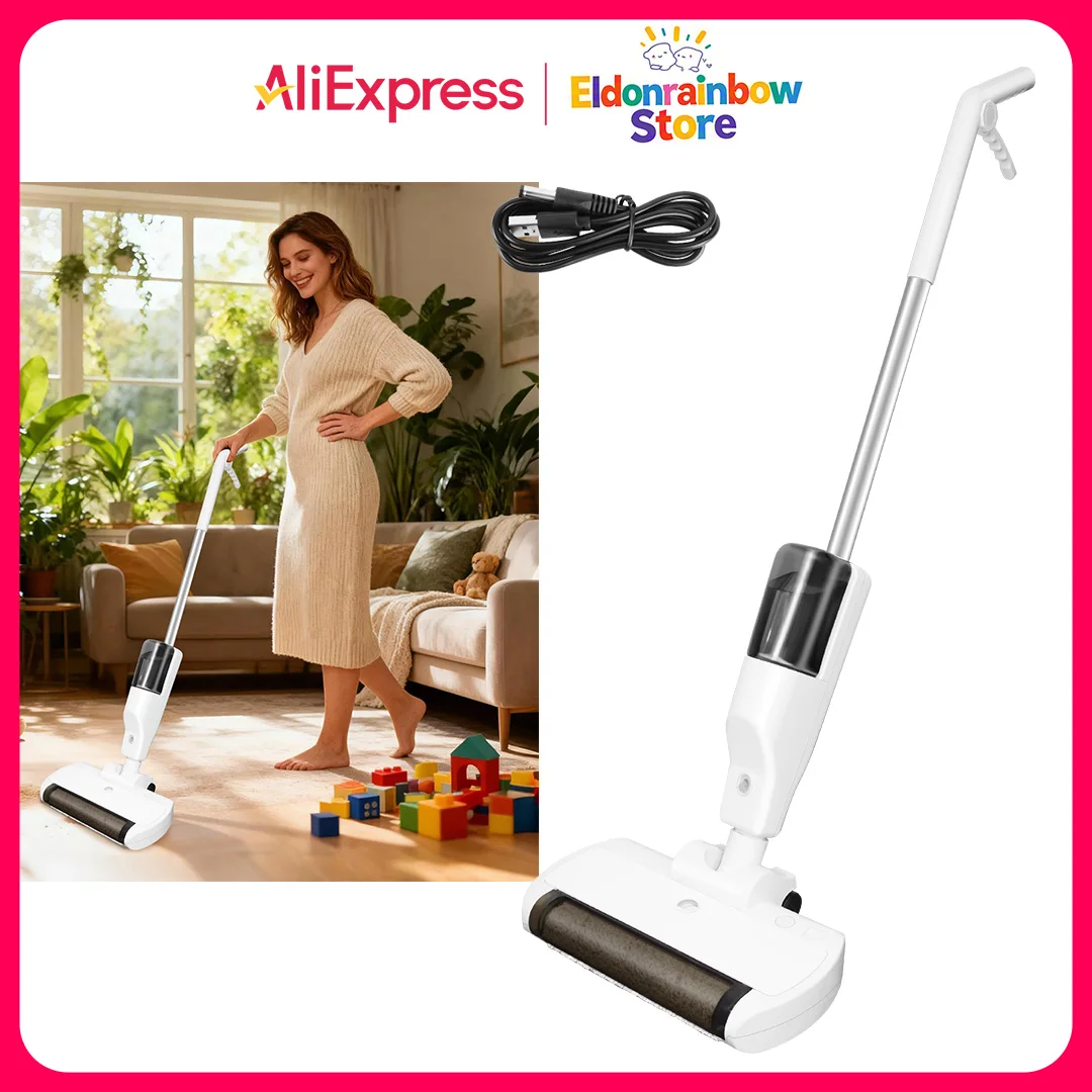 3-in-1 Cordless Electric Floor Scrubber Floor Cleaning Machine Vacuum, Mop & Wash with Blue Light Sterilization