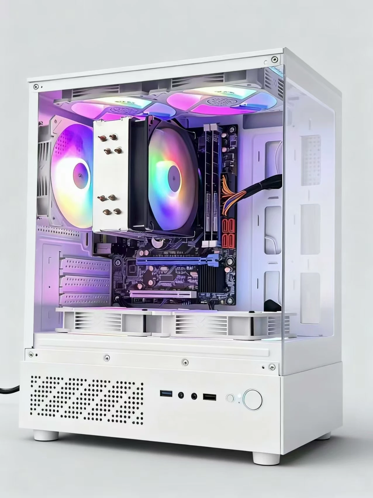 AOTESIER Game Desktop Host Core I3 I5 I7 CPU 8G RAM 120GB 256GB 512GB SSD Supply PC Gaming Desktop Computer With Graphic Card