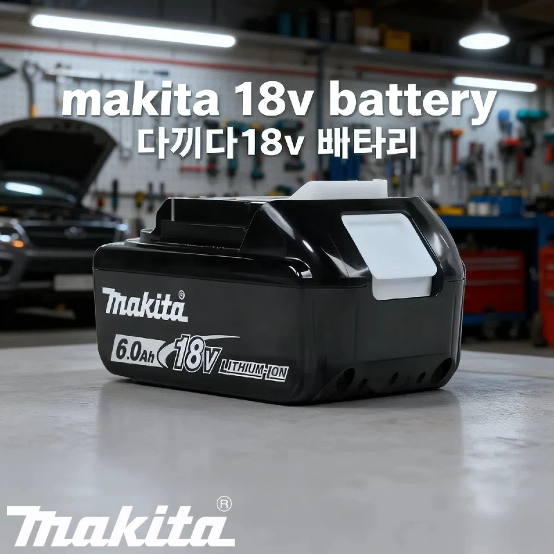 Genuine Makita 18V 6Ah/5Ah Battery for Makita Tool,DGA504、DTD173、DTW600 Rechargeable Replacement Lithium Battery