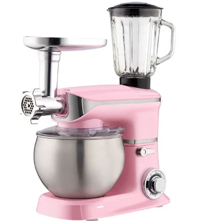 5 in 1 Kitchen Electric Dough Food Mixer Egg Whisk Beater Meat Grinder Juicer Stand Mixer With Food Processor