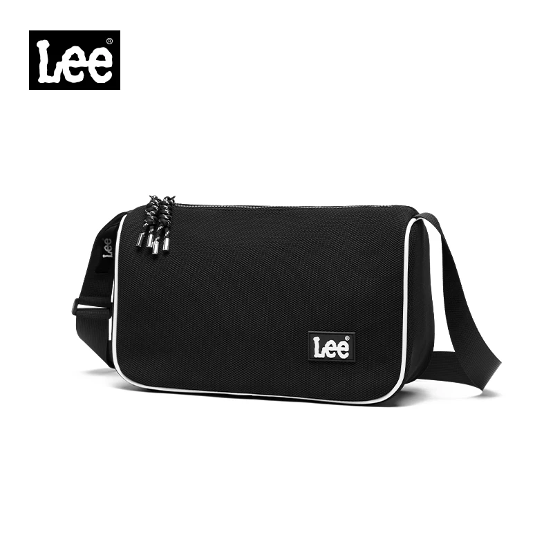 LEE Minimalism Lightweight Unisex soft Pillow Bag Black Waterproof One Shoulder Simple Crossbody Bag Women Utility Messenger Bag