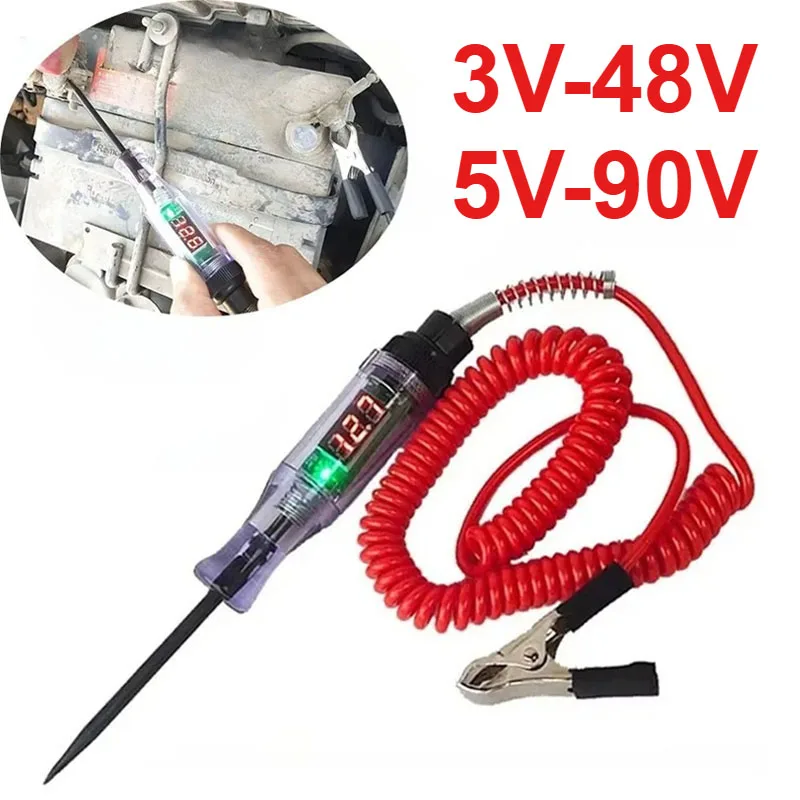 Car Truck Voltage Circuit Tester Auto Tools Car Diagnostic Probe Test Pen Light Bulb Electric Measuring Pen Tools