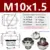SS M10X1.5 1pcs