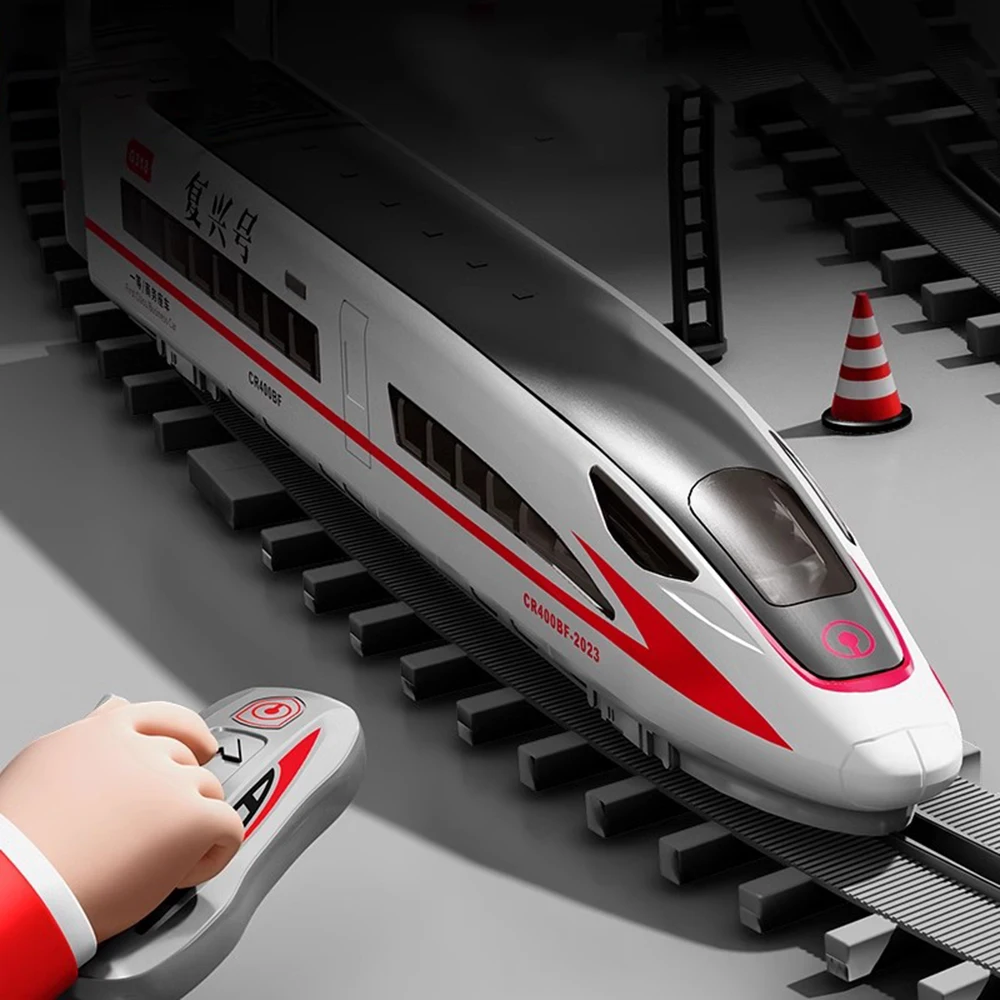Scale 1:60 FuXing High-speed Railway Model Toy Car Remote Control Electric Simulation Voice Announcements Train Sound Light Gift
