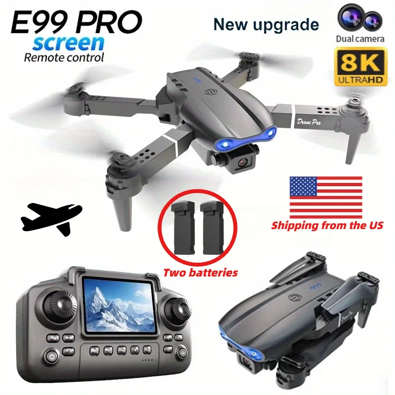 E99 Pro Drone Screen remote control Quadcopter Remote Four Axis Aircraft 8K HD Photography UAV Altitude Fixation Helicopter Toy