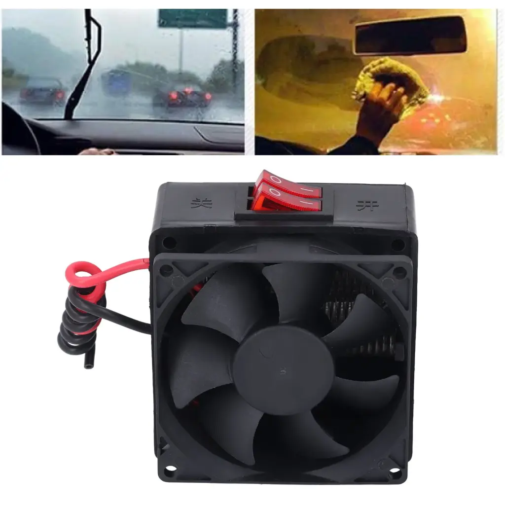 Portable Car Heater Defroster Automobile Windscreen Heater DC12V 300W Double Switch Temperature Adjustable