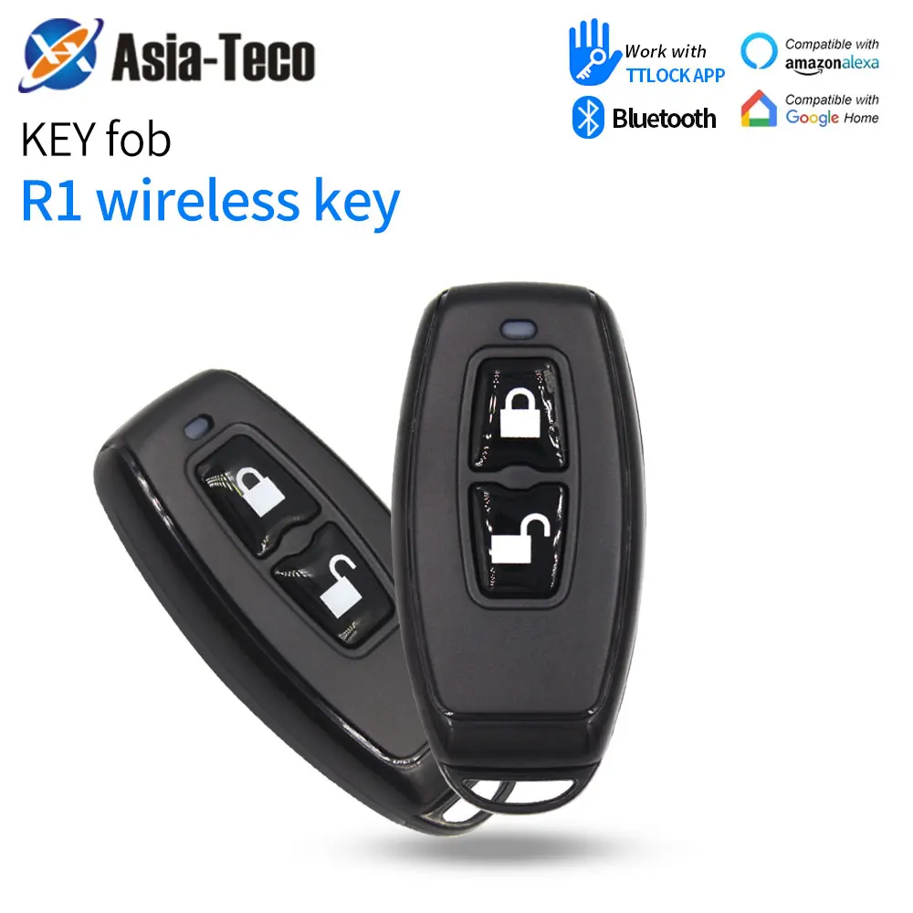 TTlock Key Fob R1 2.4GHz Wireless Remote Control for Smart Lock Door Access Devices with TTLock APP 868mhz Remote Controler