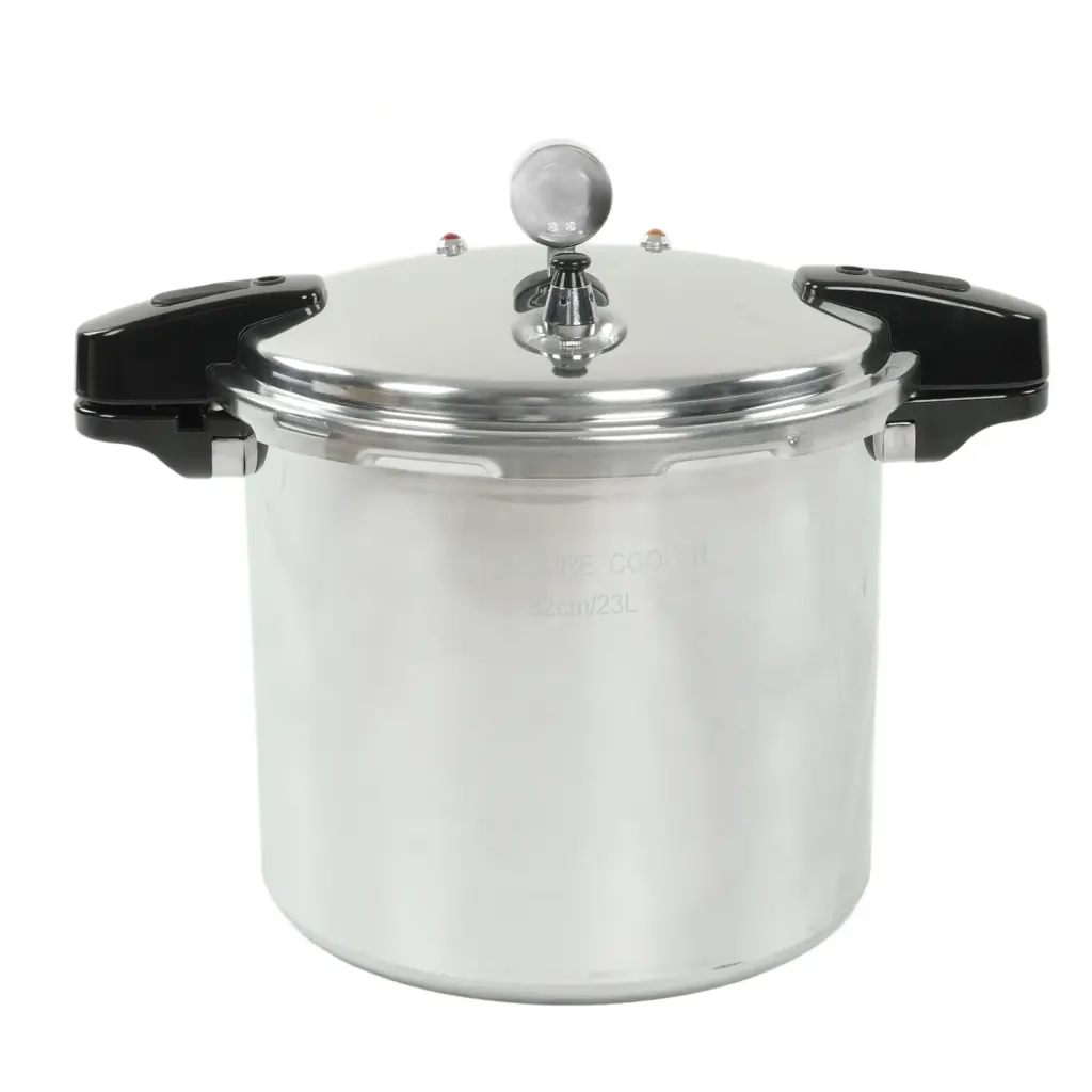 23L Pressure Cooker Aluminum Alloy Pressure Cooker with Gauge Multifunctional Pressure Canner for Home Restaurant Hotel Canteen