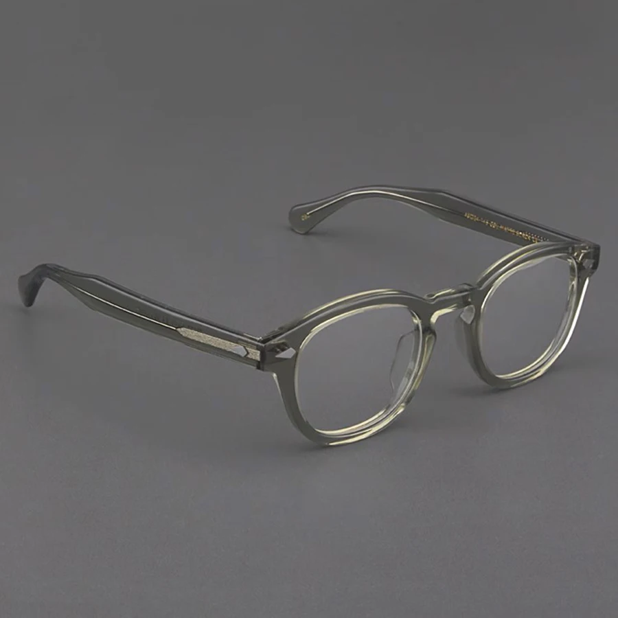 Optical Eyeglasses Frame Men Women Johnny Depp Vintage Glasses Computer Acetate Spectacle Frame For Male Clear Lens