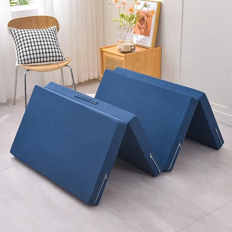 Simple Folding Mattress Foam Mat Tatami Yoga Pad Sponge Mattresses for Office Lunch Break Single Bed Furniture 60x200x5cm