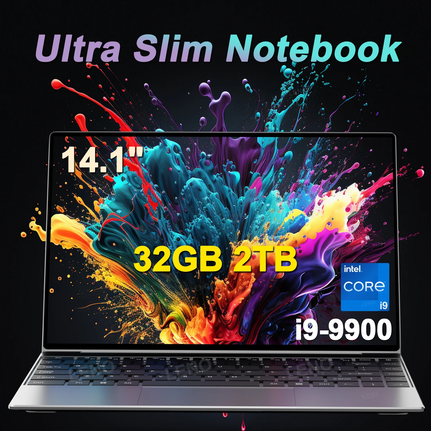 LENO HOT 14.1" Laptop Intel Core i9-9900 Windows 11 32GB 2TB Gaming Computer PC Gamer office Ultra Slim Notebook 1920*1080 HD