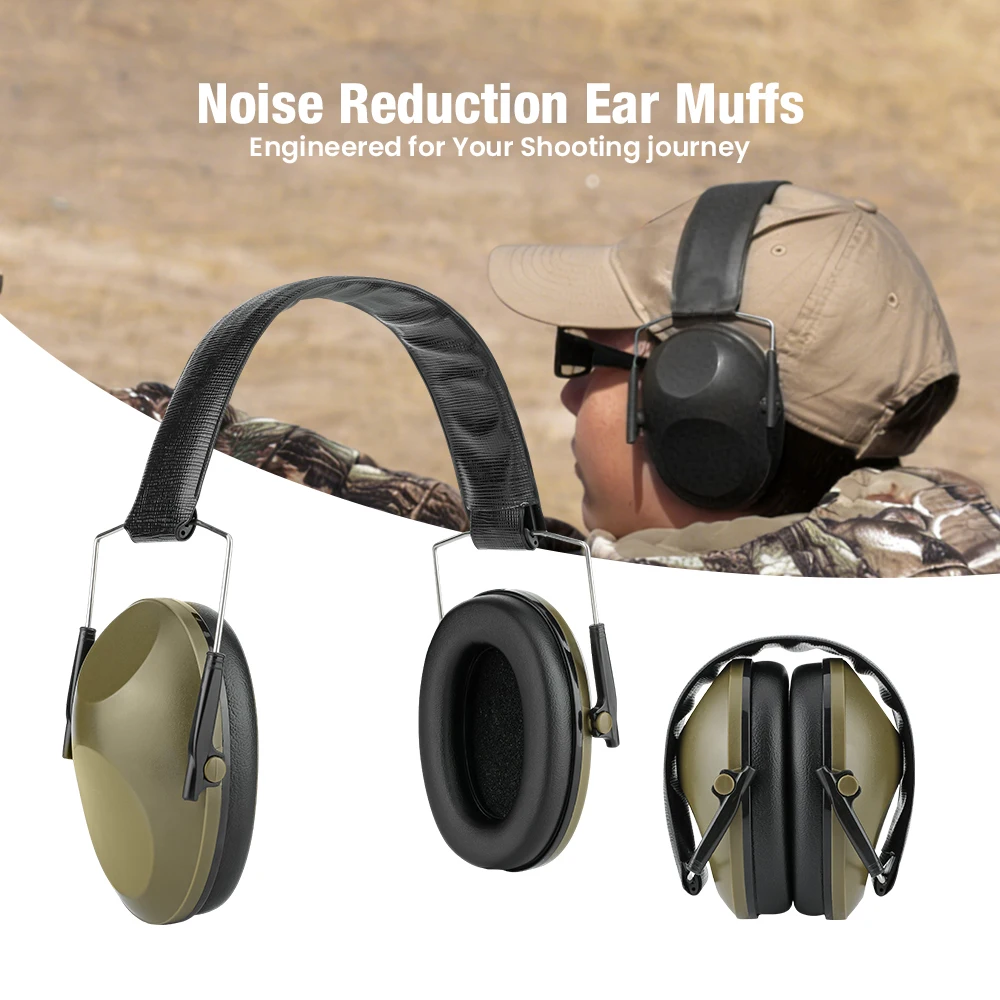 Ear Protector Earmuffs for Shooting Hunting Noise Reduction Hearing Protection Protector Soundproof Shooting Earmuffs Tactical