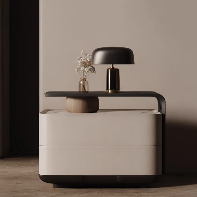 Design Glamour Minimalist Nightstand Unique Creative Storage Modern Bedside Table Nordic Style Mesa De Noche Bedroom Furniture