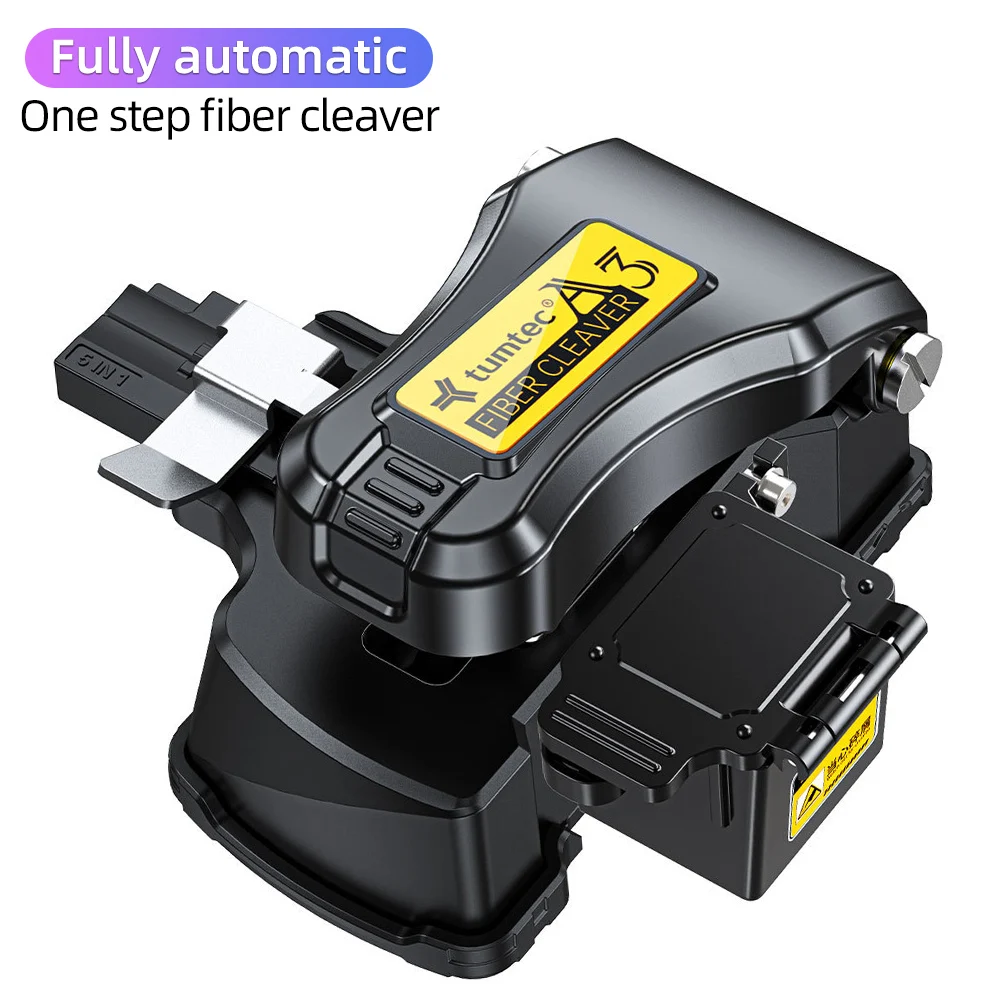 High Precision One-step Fiber Cleaver Alloy Fiber optic cutting tool Cold connection/hot melt/SM/MM Automatic Fiber optic cutter