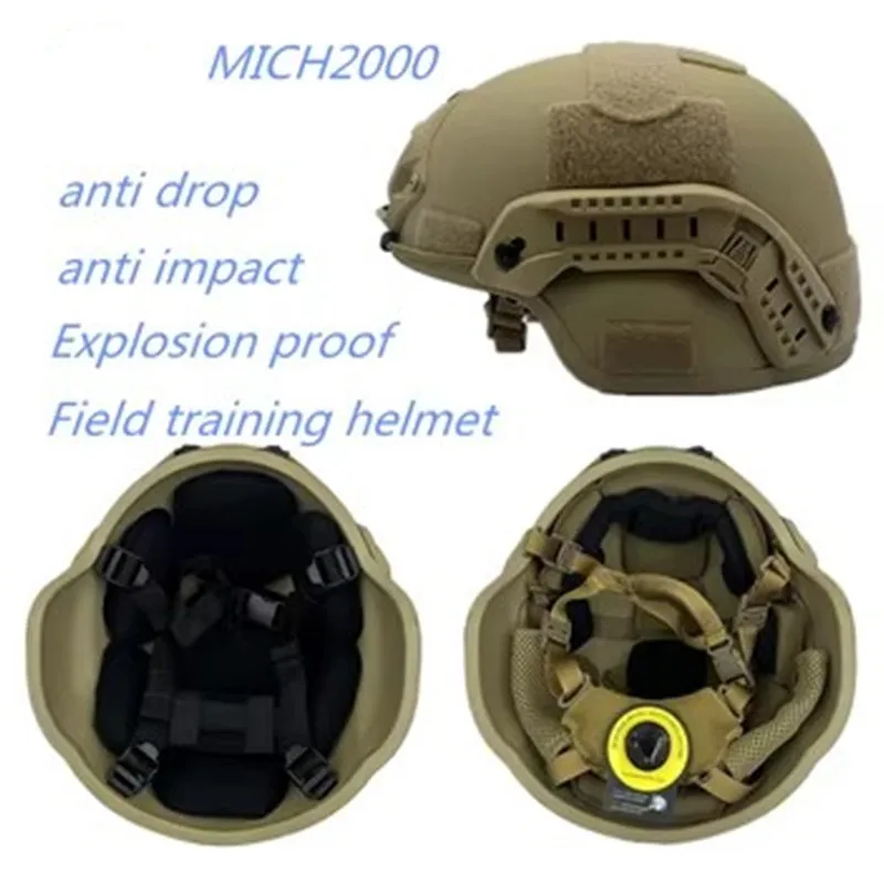 ISO Certified MICH 2000 Ballistic Helmet Safety Protection Aramid Fabrication War Core Ballistic Helmet