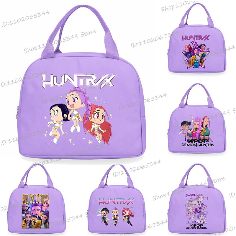 Funny Anime Cartoon Lunch Bag Men Women Cartoon Style Rumi Bento Thermal Handbags Thickened Insulation Lunch Box Bag teen