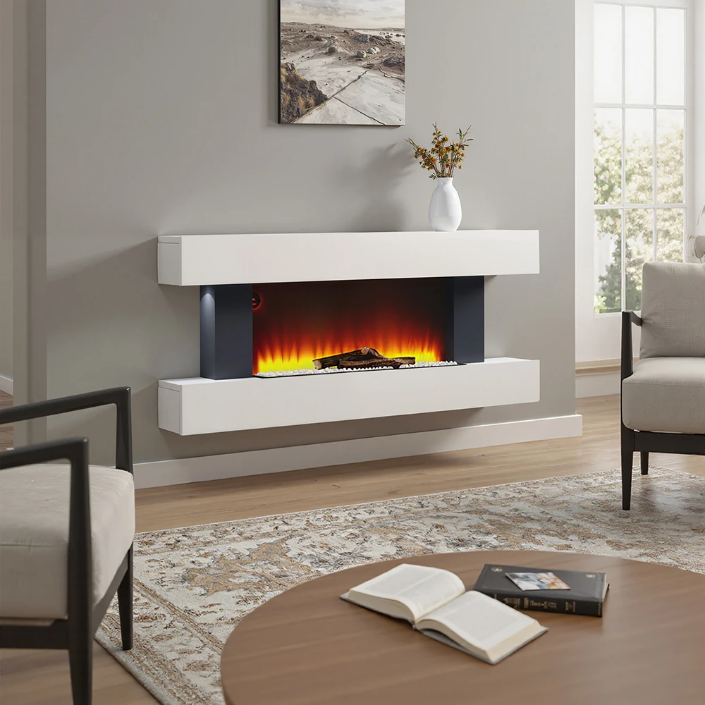 【Breeins】Freestanding Electric Fireplace Mantel