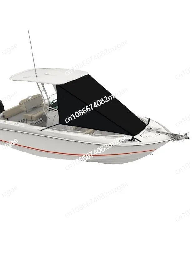 Yacht sunscreen awning easy to store T-shaped ceiling bow awning fishing boat, ship waterproof and rainproof canopy