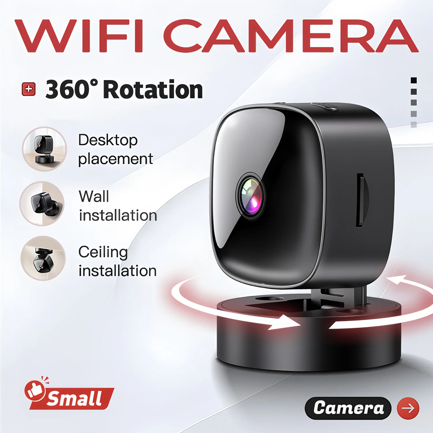 1080P Mini WiFi Camera Indoor Security Magnetic Wireless Cam Surveillance Camera Human Detect Camera Baby Monitor Smart Home