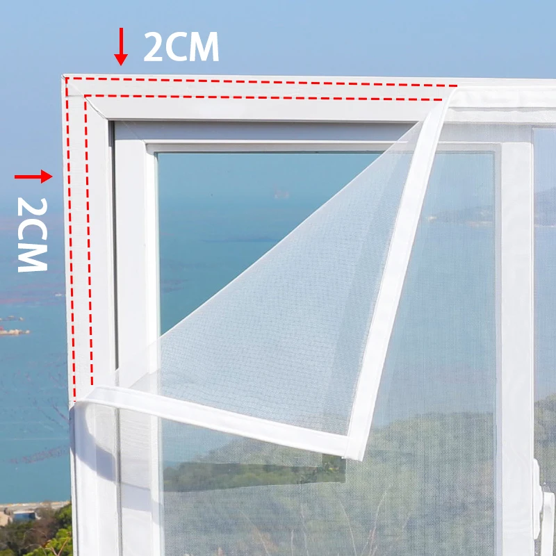 【Invisible Custom·Enhanced Protection】 Mosquito & Insect Window/Door Screens – Hook-and-Loop No-Drill, Multiple Sizes