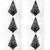 6Pcs Black