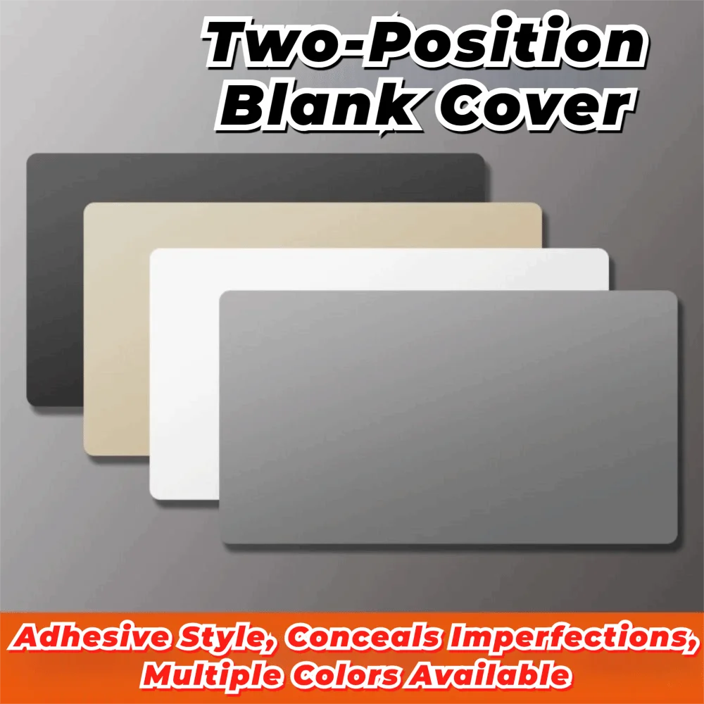 Home Decoration 86 Type Wall Hole Cover Self-adhesive White Panel Decor Cover Decorative Panel Plate Electrical Supplies