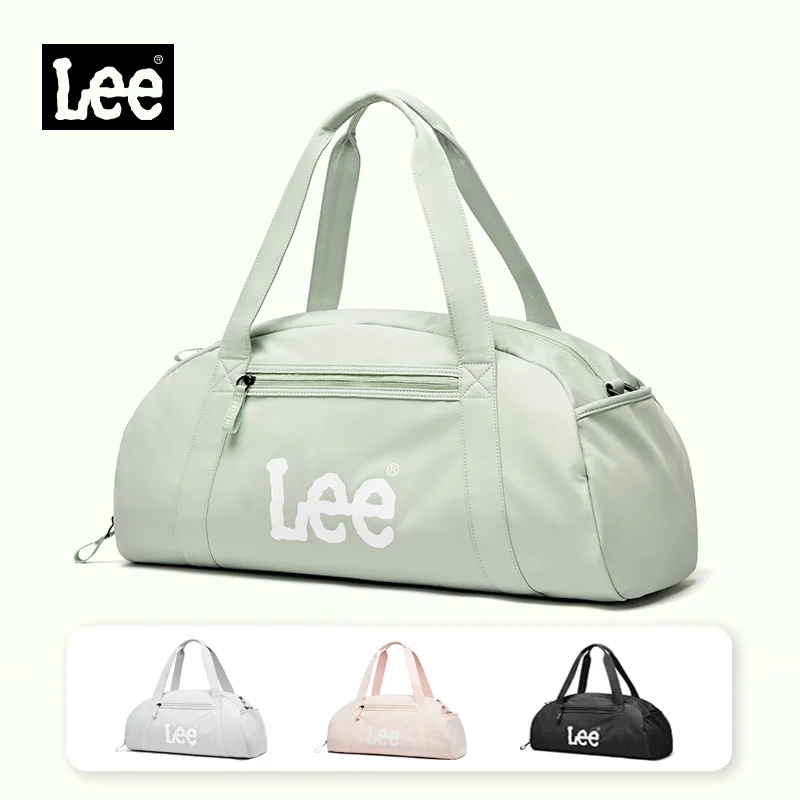 LEE Dry Pocket Sports Fitness Gym Bag for Women Men Large Capacity Waterproof Oxford Duffel Luggage Travel Bag Shoe Compartment