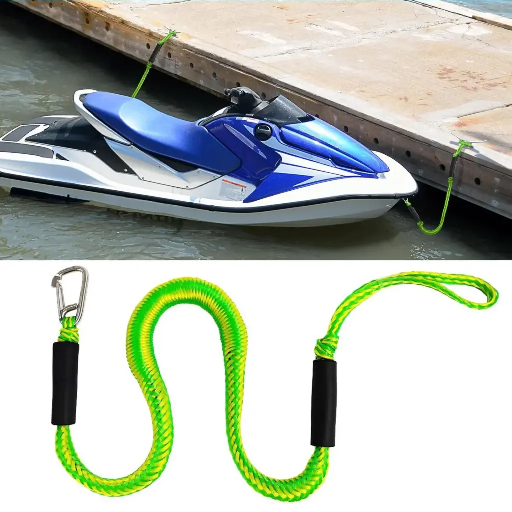 Boat Bungee Dock Lines Cords Docking Rope For Kayak Watercraft SeaDoos Jet Ski Pontoon Canoe Power Boat Mooring Rope Accessories