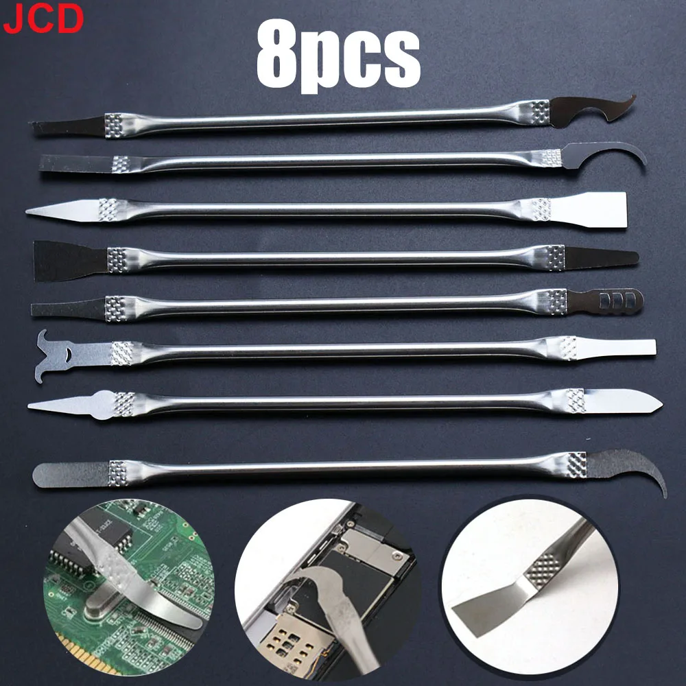 JCD 8 in 1 Glue Remover Phone Repair Tool CPU IC Chip Repair Thin Blades Piratical Repair Hand Tool For Mobile Phone Computer