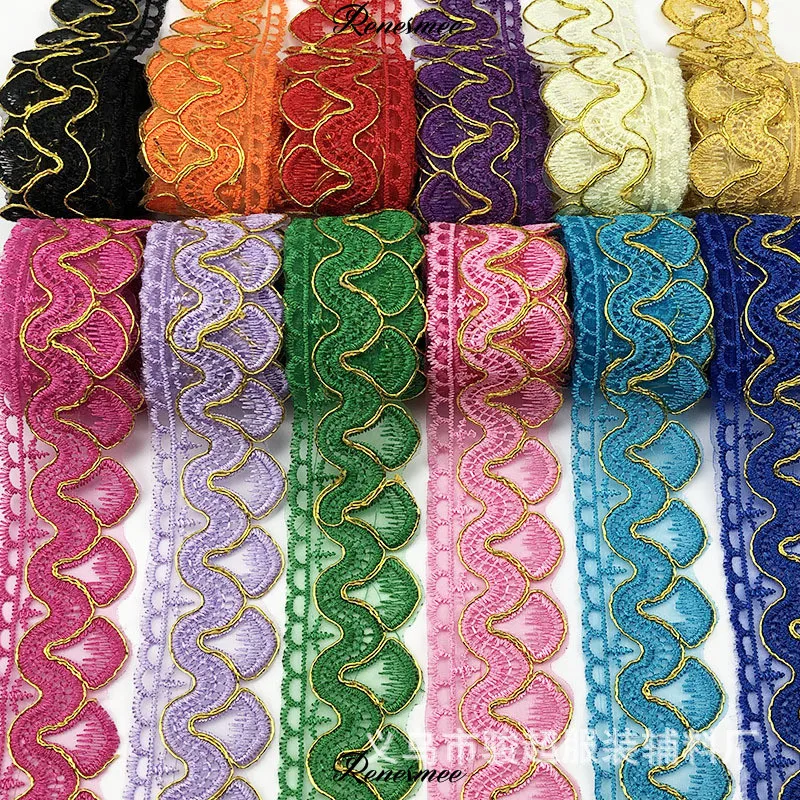 10Yards 13Colors Cording Lace DIY Production Material Package Wedding Veil Clothing Accessories Trimming