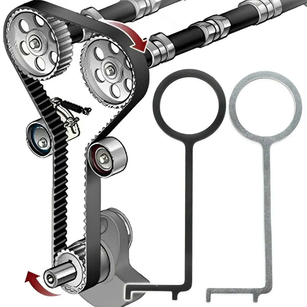 Engine Timing Belt Inspection Gauge Car Wear Check Tools Precision Steel Caliper for Citroen Peugeot Toyota Opel 1.0 1.2 Motor