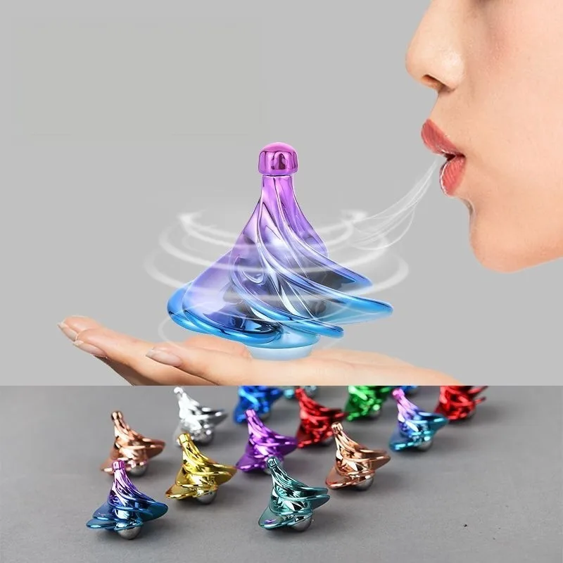 Funny Desk Wind Blowing Rotating Pocket Toy - Fidget Kinetic Spinner Adult Stress Relief Toys For Children Birthday Xmas Gift
