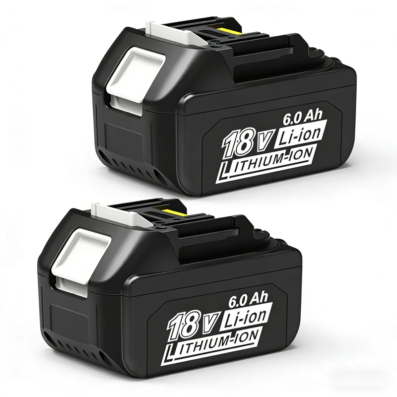 100% Original Makita 18V 6.0 Rechargeable Lithium Battery with LED Indicator High Capacity for Makita Cordles Power Tool Battery