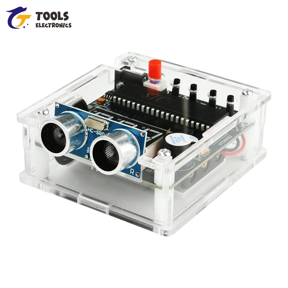 DIY Ultrasonic Ranging Electronic Kit HC-SR04 Ultrasonic Distance Sensor Module DC 4.5-5.5V with Voice Announcement