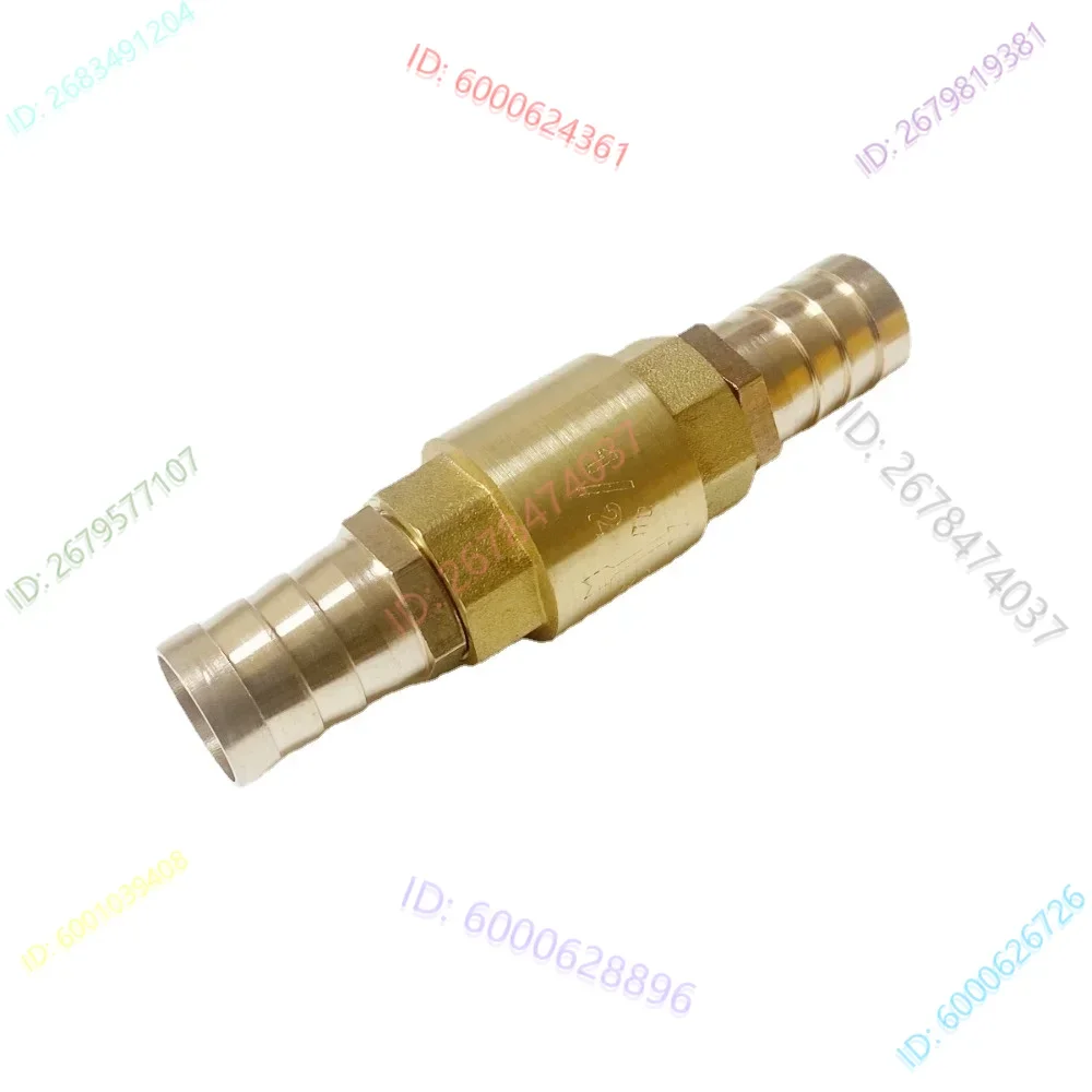 6mm 8mm 10mm 12mm 14mm 16mm 19mm 25mm 32m Hose Barb Brass Vertical Lift Spring Check Valve One Way Non-return Valve For Water