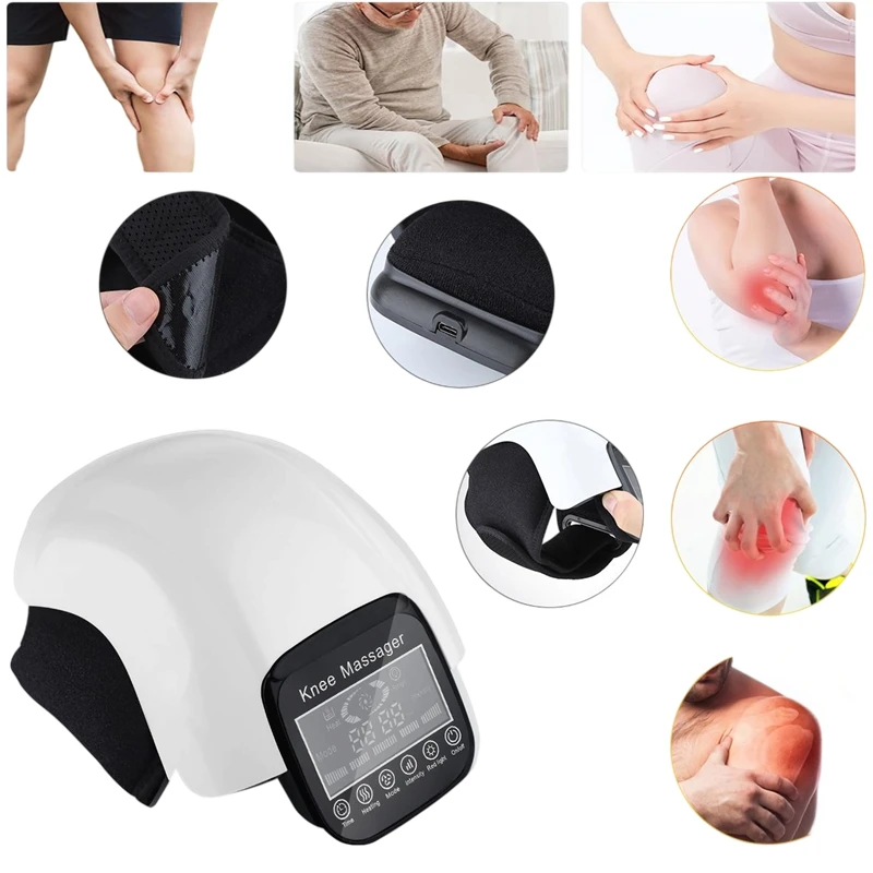 Smart Air Pressure Knee Pad Wireless Signal Light Knee Massage Compression Airbag Leg Muscle Massage Smart Massager
