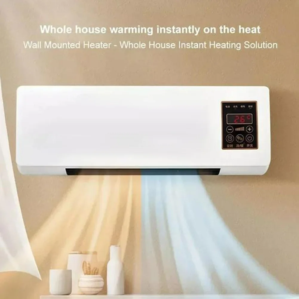 2025 NEW Wall Mount Air Conditioner 2 in 1 Heating Cooling Air Cooler Split Max Airconditioners Remote Control for Home Bedroom