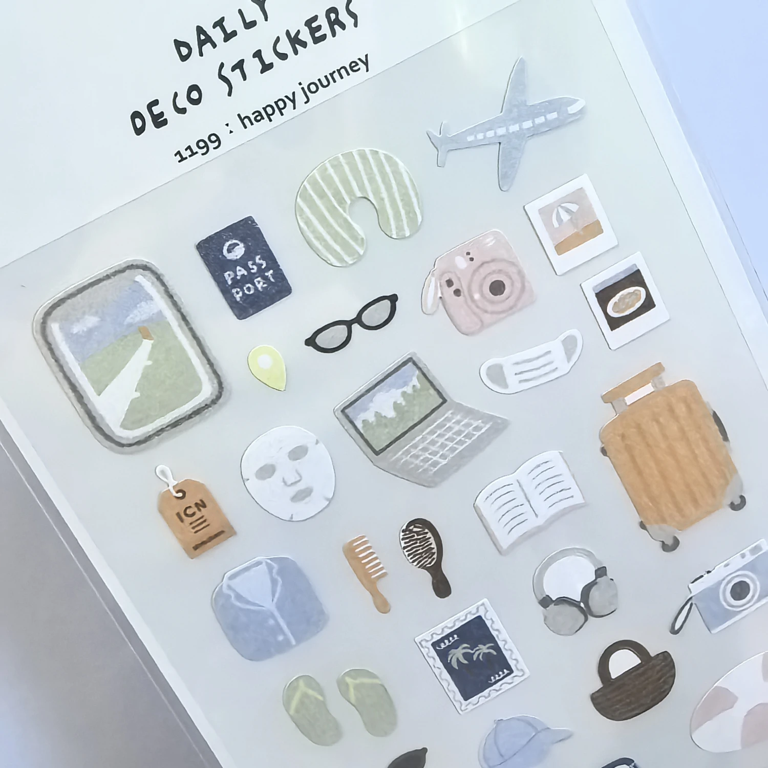 Korean Import Suatelier Happy Journey Stickers Scrapbooking Diy Journal Stationery DIY Stickers School Office Supplies 1199
