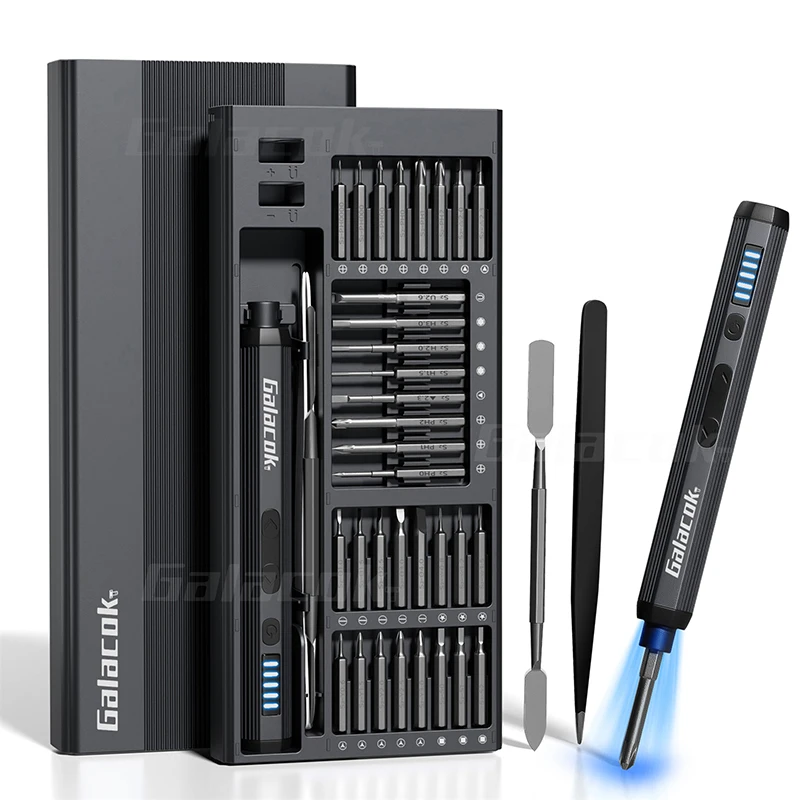 68 IN 1 Precision Electric Screwdriver Set 5 Levels Adjustable Comes Fill Light Professional Mobile Phone IPad Repair Tool