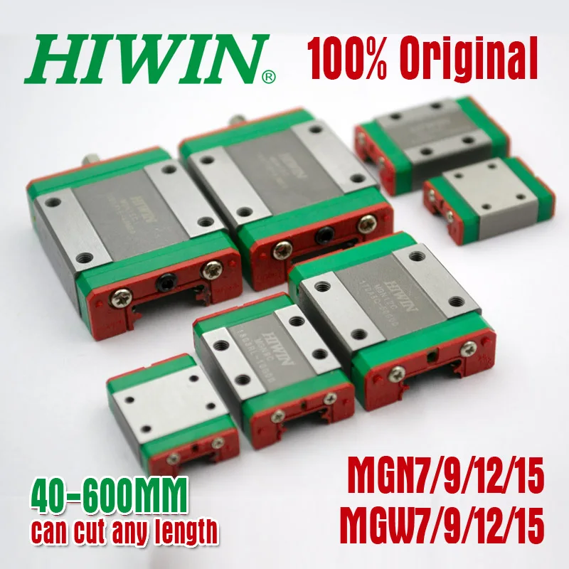 Original Hiwin mini Linear guide block carriage MGN7C MGN9C MGN12C MGN15C MGN7H MGN9H MGN12H300350400 MGN15H 3D Printer part