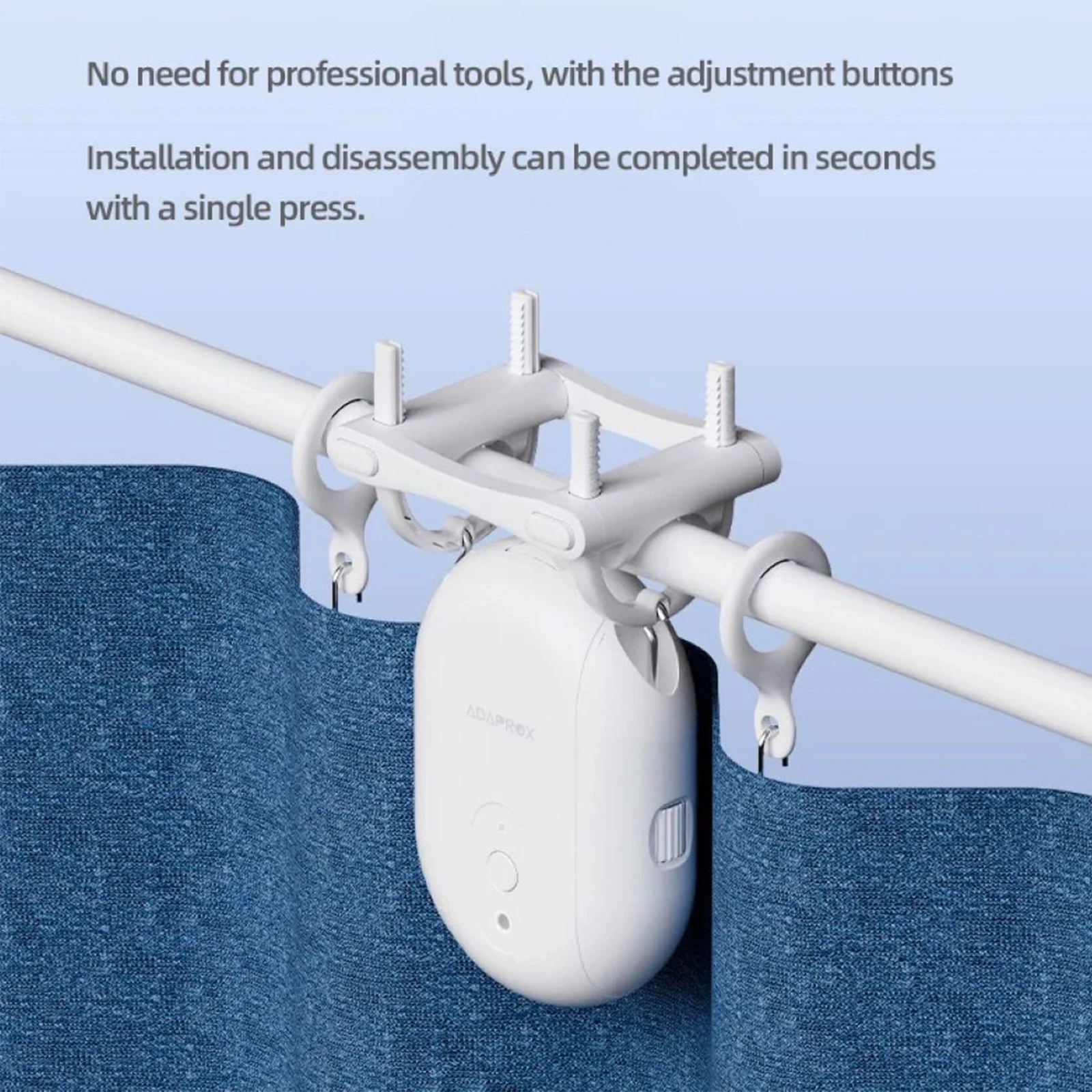 Tuya Smart Zigbee Curtain Motor with Hooks for T U Rail Smart Curtain Robot Compatible with Siri Google Home Alexa Voice Control