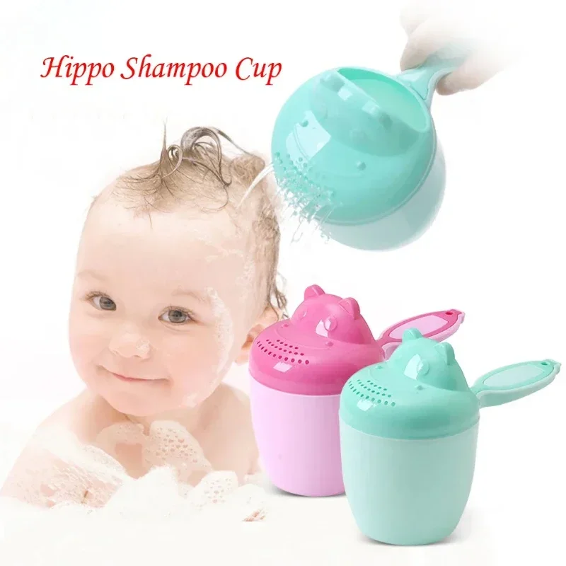 Baby Shampoo Rinse Cup Kids Bath Waterfall Rinser Children Bathing Baby Shower Spoons Child Washing Hair Cup Toddle Shampoo Cup